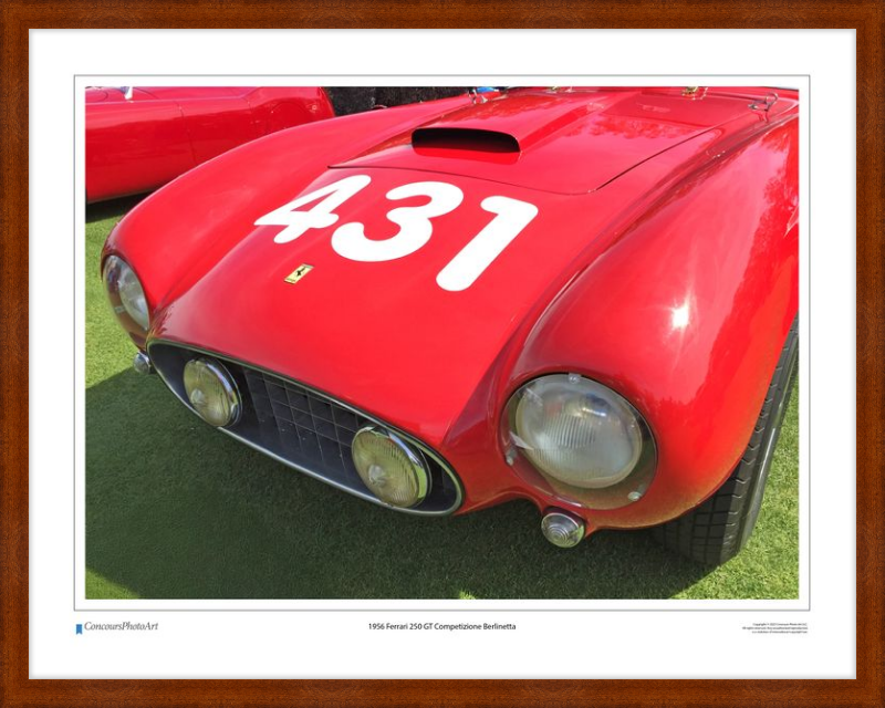 1956 Ferrari 250 GT Competizione Berlinetta / CPA408A / Color Image