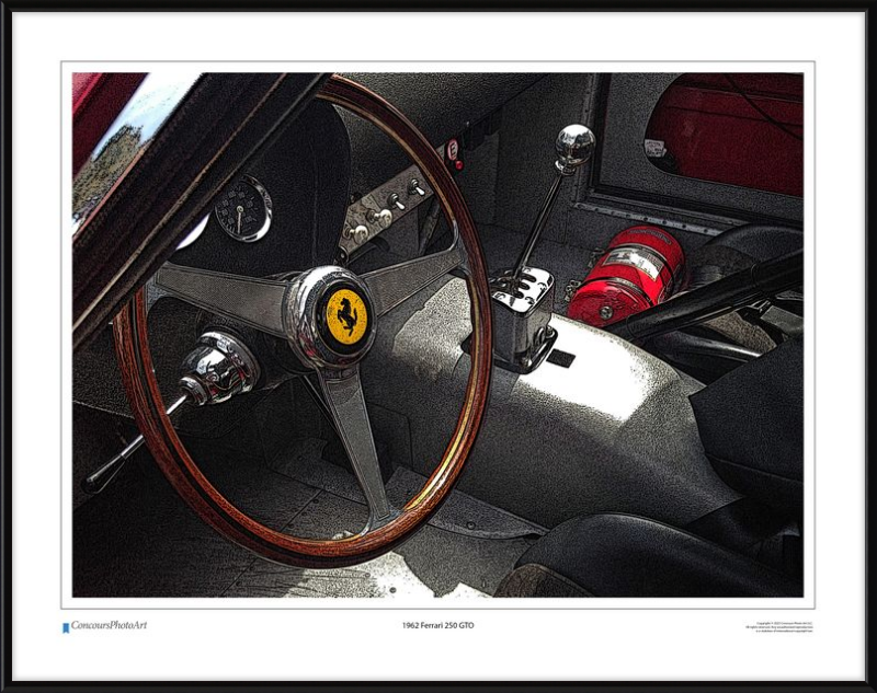 1962 Ferrari 250 GTO / CPA601C / Stylized Image