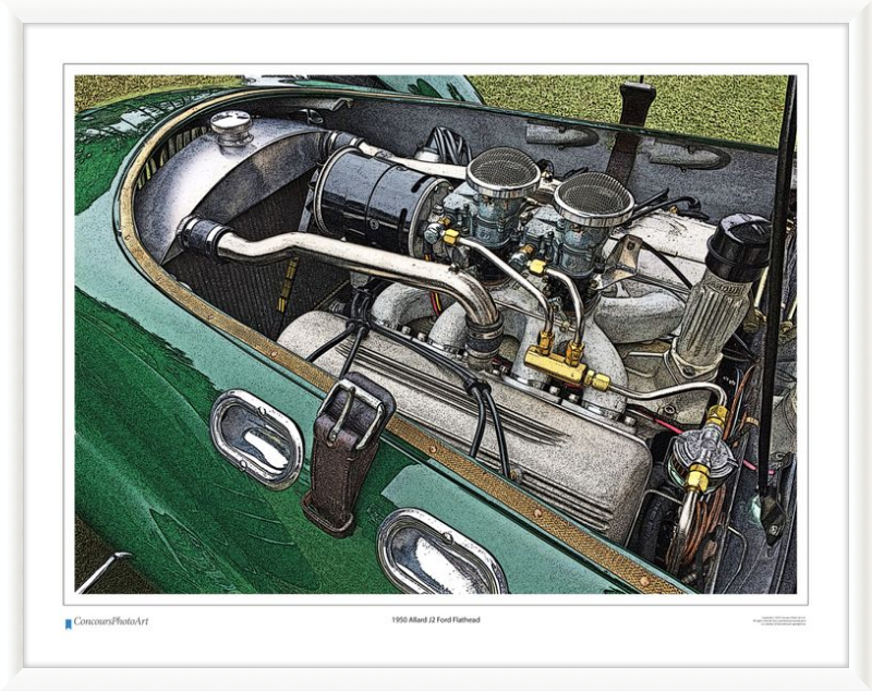 1950 Allard J2 Ford Flathead / CPA701C / Stylized Image