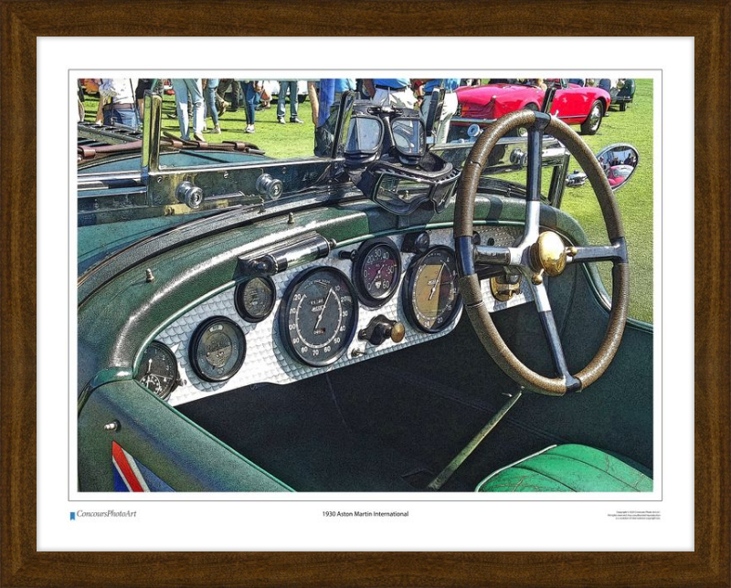 1930 Aston Martin International / CPA602C / Stylized Print