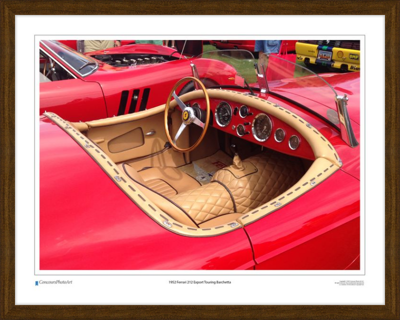 1952 Ferrari 212 Export Touring Barchetta / CPA608A / Color Image
