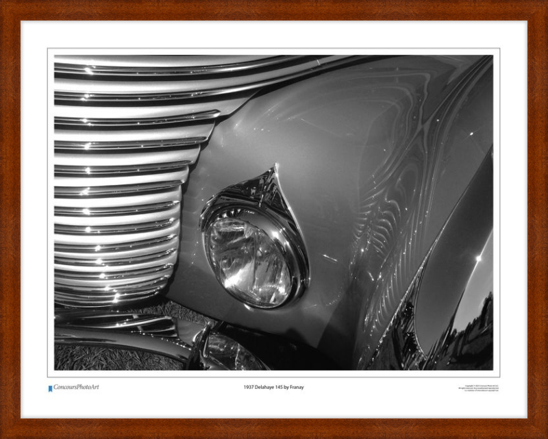 1937 Delahaye 145 by Franay / CPA204B / Black and White