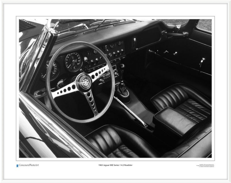 1965 Jaguar XKE Series 1 4.2 Roadster / CPA605B / Black and White