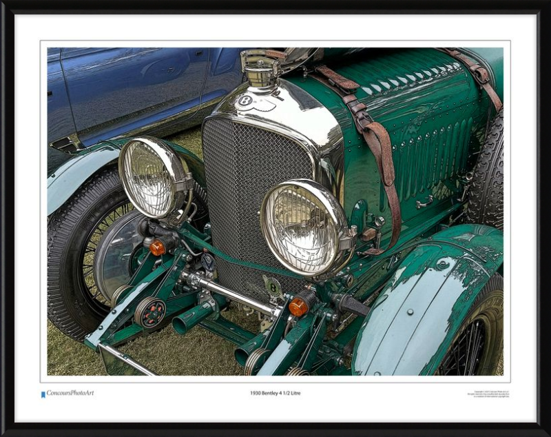 1930 Bentley 4 1/2 Litre / CPA113C / Stylized Print