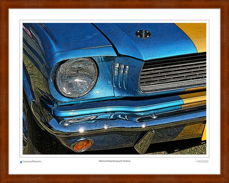 1966 Ford Shelby Mustang GT 350 Hertz / CPA319C / Stylized Print