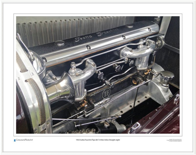 1933 Isotta Fraschini Tipo 8A 7.4-liter Inline Straight-eight / CPA712 ...