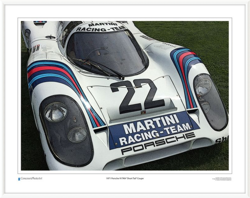 1971 Porsche 917KH "Short Tail" Coupe / CPA409C / Stylized Image