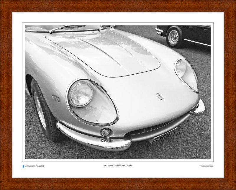 1967 Ferrari 275 GTS/4 NART Spyder / CPA218B / B&W Print