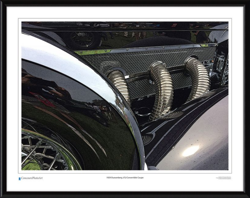 1929 Duesenberg J/SJ Convertible Coupe / CPA314C / Stylized Print