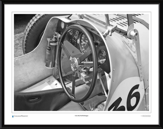 1935 MG PA/PB Midget / CPA607B / B&W Print