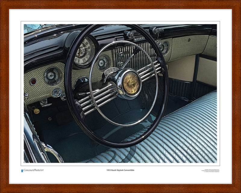 1953 Buick Skylark Convertible / CPA606C / Stylized Image