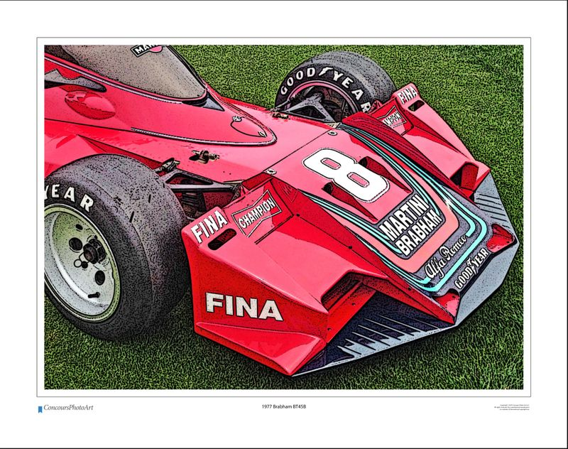 1977 Brabham BT45B / CPA412C / Stylized Print