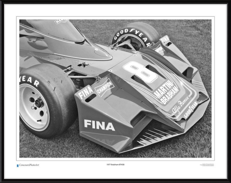 1977 Brabham BT45B / CPA412B / B&W Print