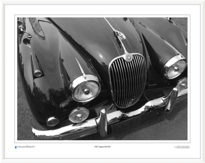1957 Jaguar XK150S / CPA103B / Black and White