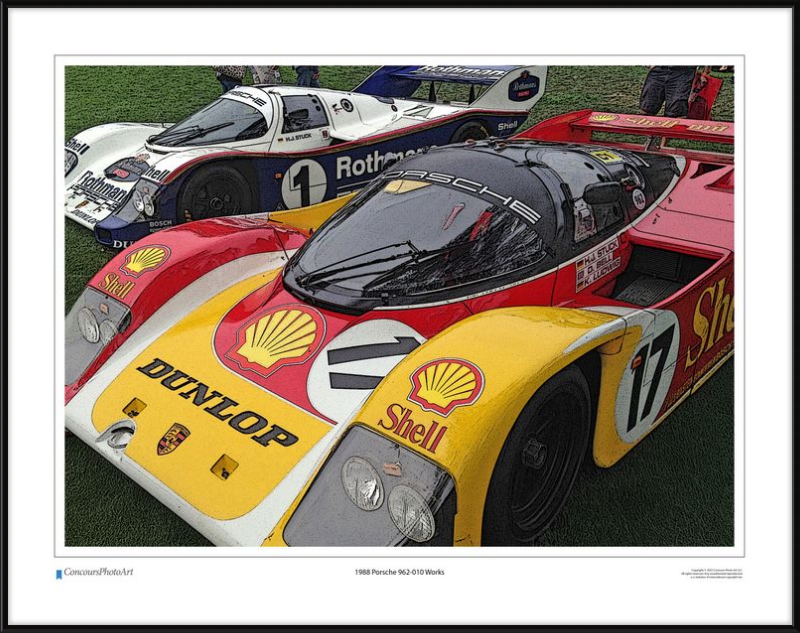 1988 Porsche 962-010 Works / CPA402C / Stylized Image