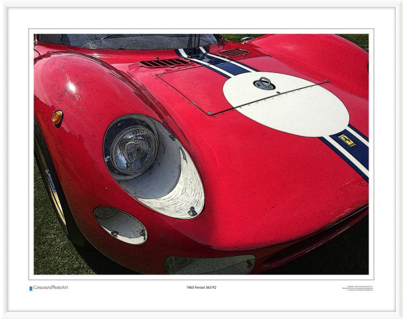 1965 Ferrari 365 P2 / CPA411C / Stylized Image