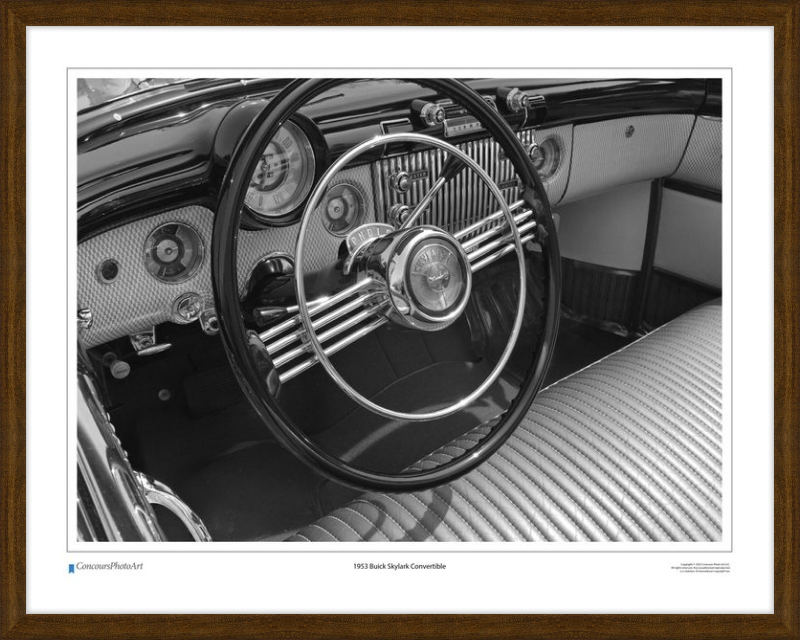1953 Buick Skylark Convertible / CPA606B / Black and White