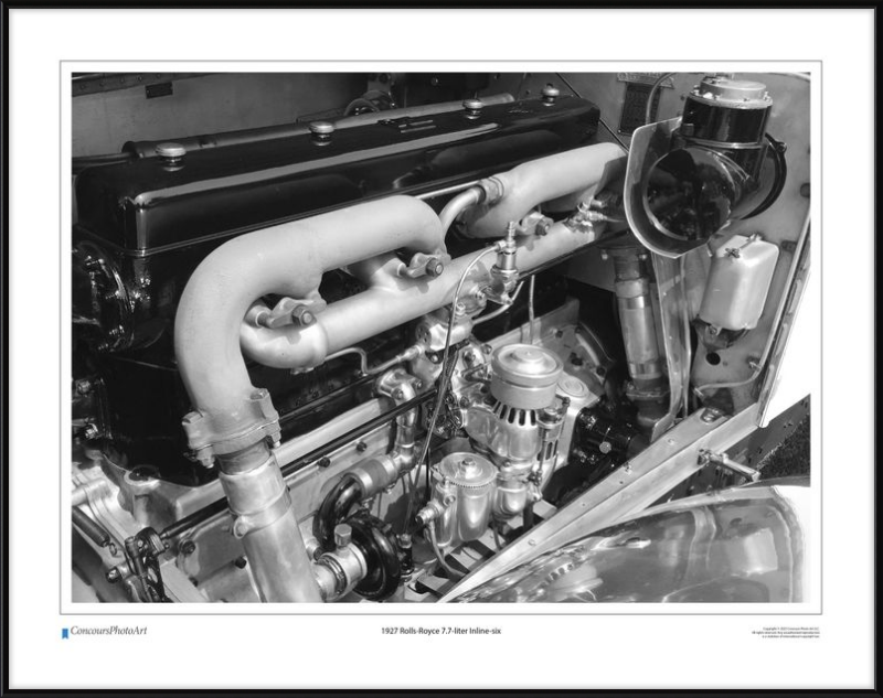 1927 Rolls-Royce 7.7-liter Inline-six / CPA702B / Black and White