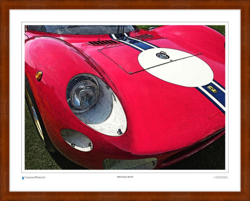 1965 Ferrari 365 P2 / CPA411C / Stylized Print