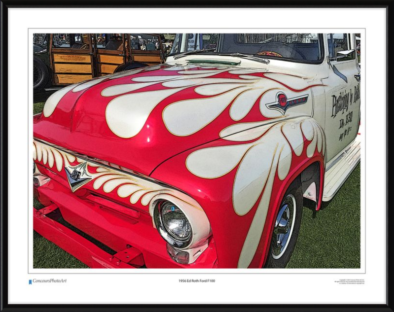 1956 Ed Roth Ford F100 / CPA504C / Stylized Image