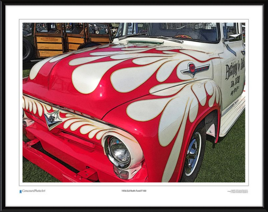 1956 Ed Roth Ford F100 / CPA504C / Stylized Image
