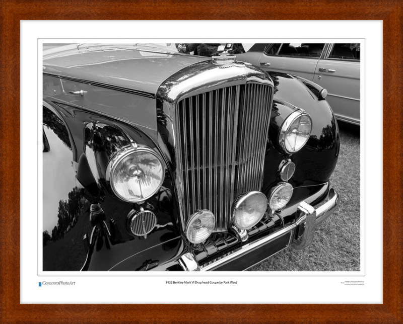 1952 Bentley Mark VI Drophead Coupe by Park Ward / CPA114B / B&W Print