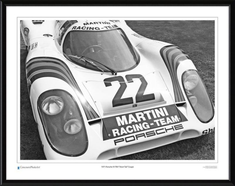1971 Porsche 917KH "Short Tail" Coupe / CPA409B / B&W Print