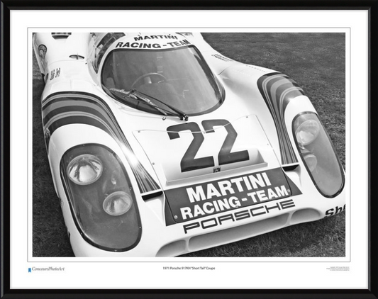 1971 Porsche 917KH "Short Tail" Coupe / CPA409B / B&W Print