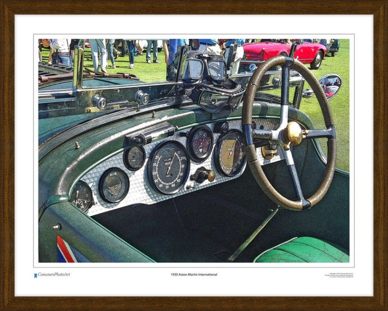 1930 Aston Martin International / CPA602C / Stylized Print