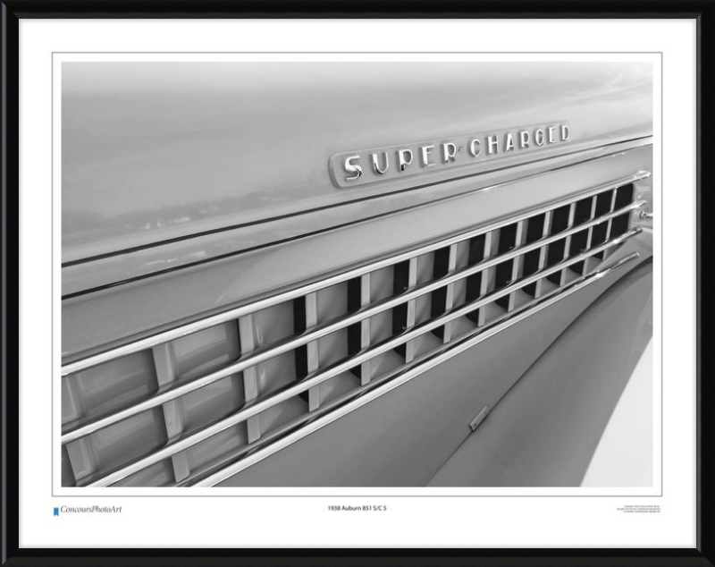 1938 Auburn 851 S/C 5 / CPA322B / B&W Print