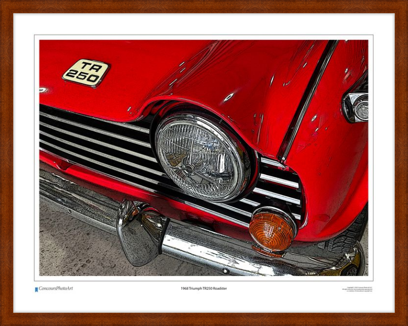 1968 Triumph TR250 Roadster / CPA111C / Stylized Image