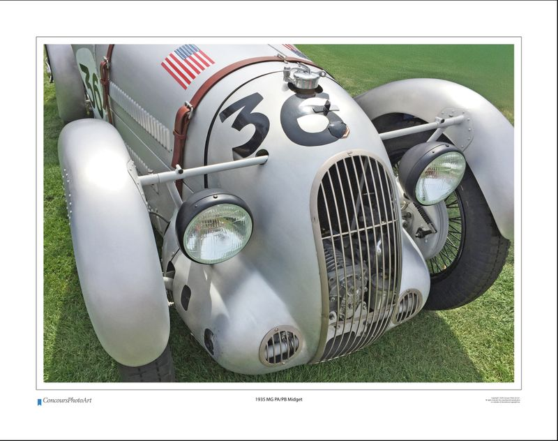 1935 MG PA/PB Midget / CPA410A / Color Print