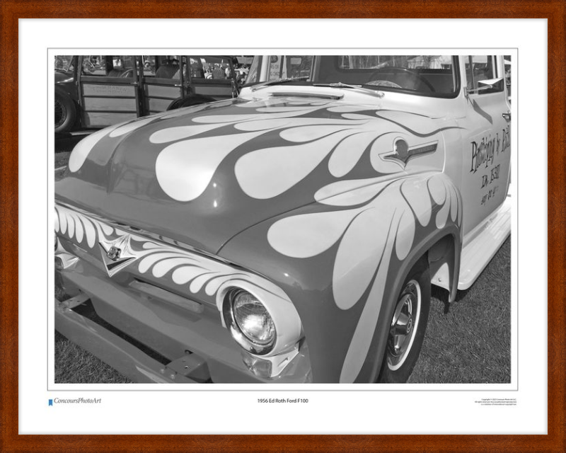 1956 Ed Roth Ford F100 / CPA504B / Black and White