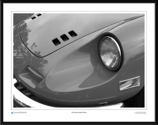 1973 Ferrari 246 GT Dino / CPA208B / Black and White