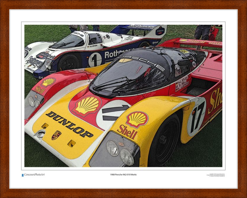 1988 Porsche 962-010 Works / CPA402C / Stylized Image