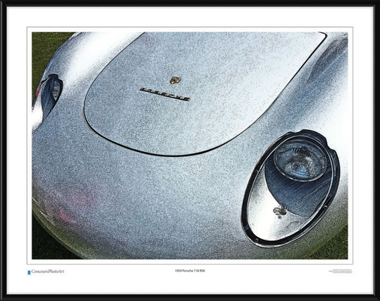 1959 Porsche 718 RSK / CPA212C / Stylized Print