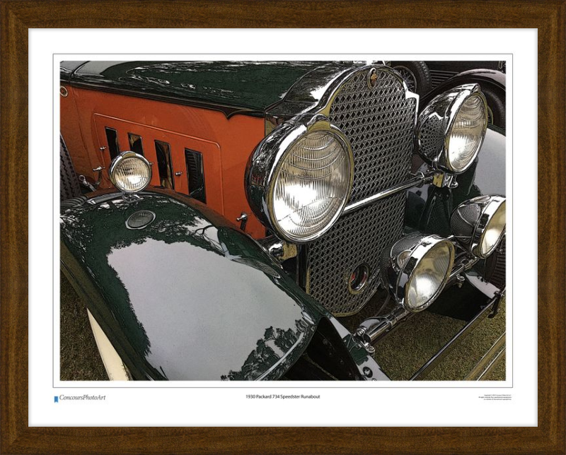 1930 Packard 734 Speedster Runabout / CPA318C / Stylized Print