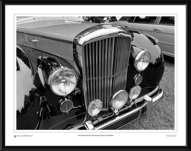 1952 Bentley Mark VI Drophead Coupe by Park Ward / CPA114B / B&W Print