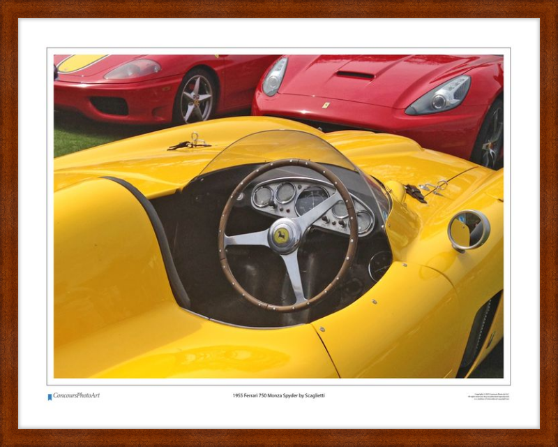 1955 Ferrari 750 Monza Spyder by Scaglietti / CPA610A / Color Image