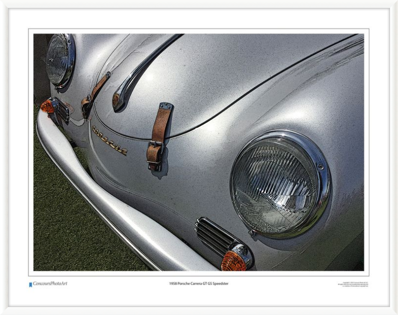 1958 Porsche Carrera GT GS Speedster / CPA203C / Stylized Image