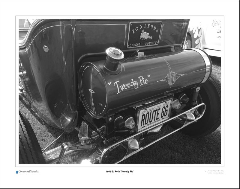 1962 Ed Roth "Tweedy Pie" / CPA512B / Black and White