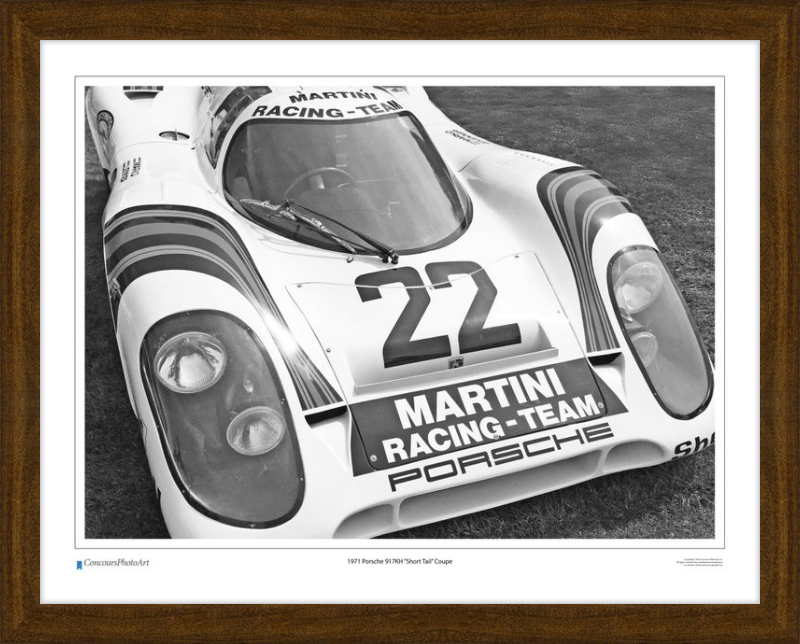 1971 Porsche 917KH "Short Tail" Coupe / CPA409B / B&W Print