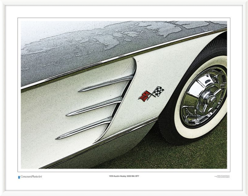 1959 Chevrolet Corvette / CPA320C / Stylized Print