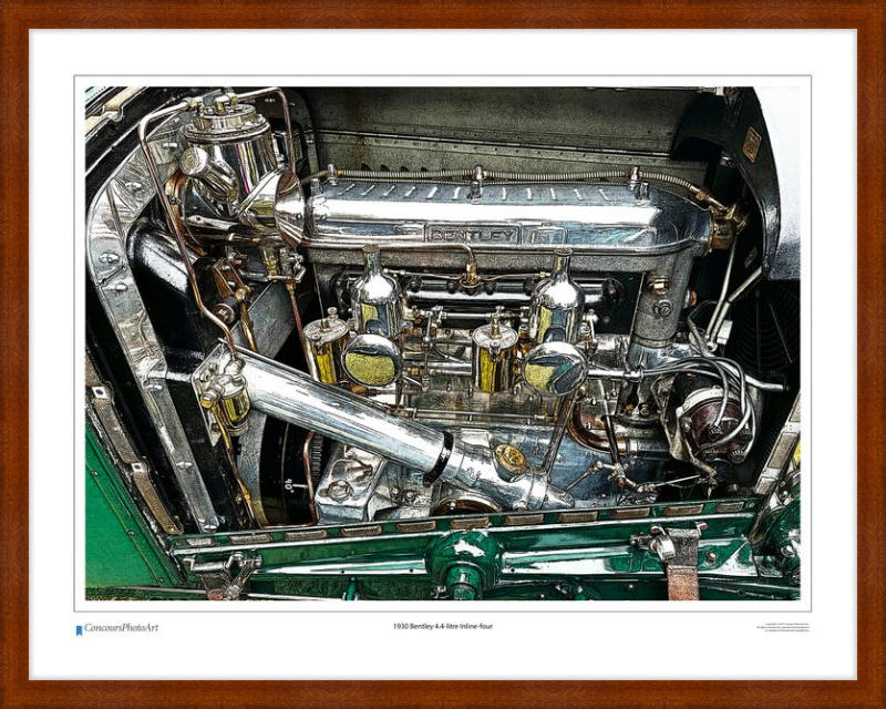 1930 Bentley 4.4-litre Inline-four / CPA713C / Stylized Print