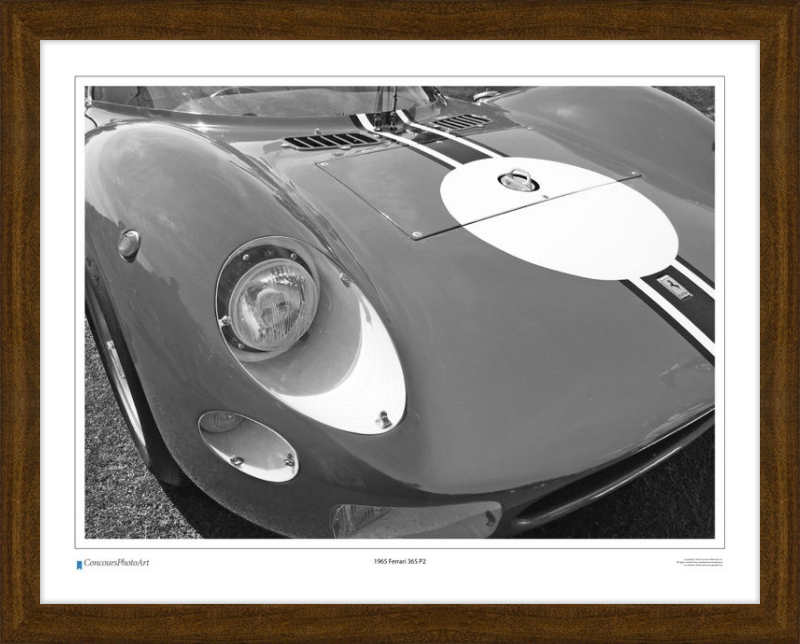 1965 Ferrari 365 P2 / CPA411B / B&W Print