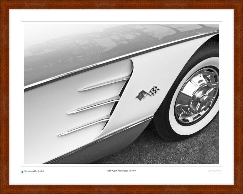 1959 Chevrolet Corvette / CPA320B / B&W Print
