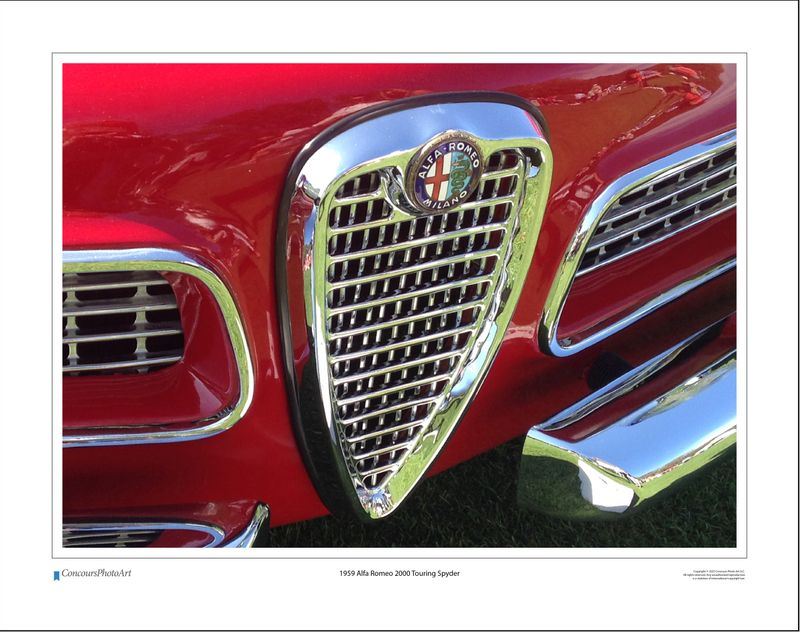 1959 Alfa Romeo 2000 Touring Spyder / CPA209A / Color Image