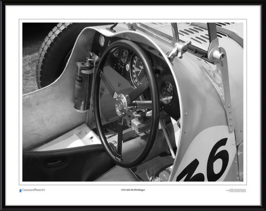 1935 MG PA/PB Midget / CPA607B / Black and White