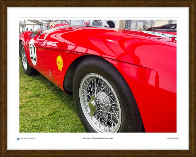 1954 Ferrari 500 Mondial Pinin Farina Spider/ CPA219A / Color Print
