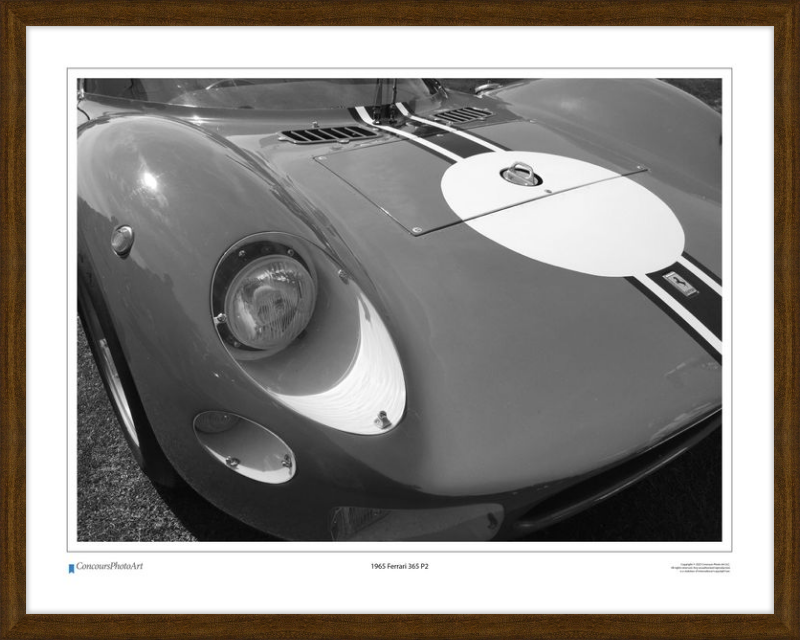 1965 Ferrari 365 P2 / CPA411B / Black and White